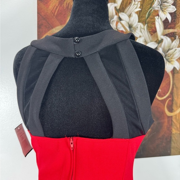 Crystal doll Elegant Red and Black Women's Dress size Small - Picture 9 of 16